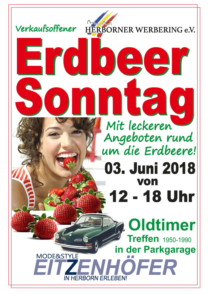 Erdbeersonntag Plakat